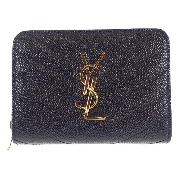 Authentic YSL Cassandra Leather Zip Around Bifold Wallet - Picture 2 of 9